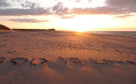 キャベンディッシュビーチのサンセット