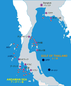 サムイ島地図